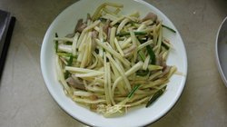 茭白炒肉丝