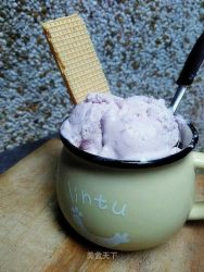 3种食材做出无需搅拌的——紫薯冰激凌