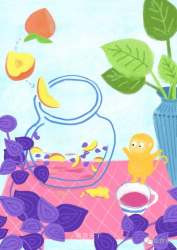 【手绘食谱】紫苏桃子姜 让夏日的味蕾急速分泌唾液 ~