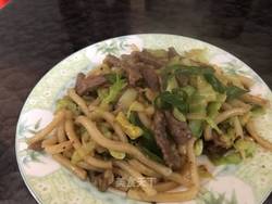 牛柳炒乌冬