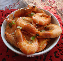 葱姜油炒虾