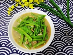 肉丝炒四季豆