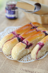 【蓝莓果酱排包】紫色诱惑满足你的视觉和味觉