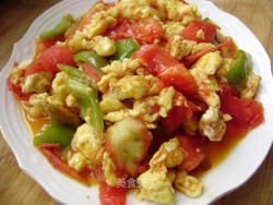 家常菜----番茄鸡蛋炒青椒