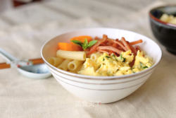 培根鸡蛋面+杂蔬汤底