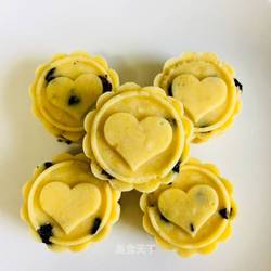 蓝莓绿豆糕