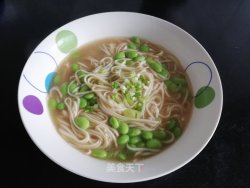 豆米清汤面