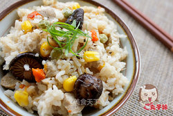 香菇肉丸焖饭