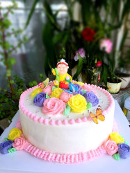 寿星婆婆生日蛋糕