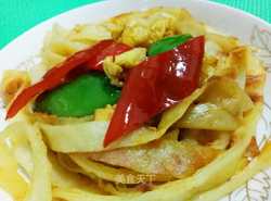 家常素炒饼