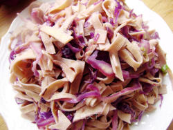 家常菜----紫甘蓝炒干豆腐