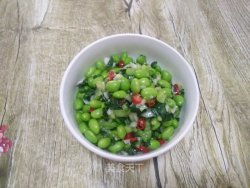 冲菜炒毛豆