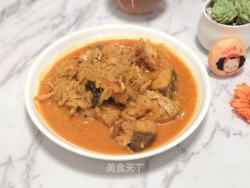 泡菜焖鱼块