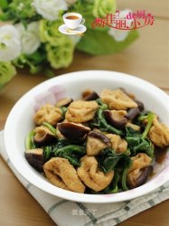 木耳菜香菇豆腐泡