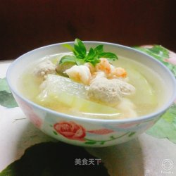 冬瓜虾仁肉丸汤