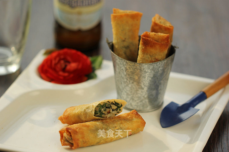 野芹菜春卷