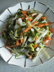海菜胡萝卜炒白菜