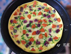 紫薯蛋饼 （简单，美味，营养）