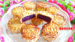 广式紫薯椰蓉月饼