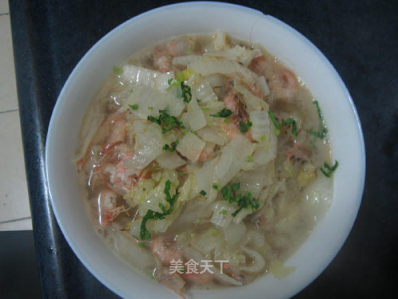 白菜虾汤