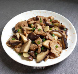 鲜菇炒肉片