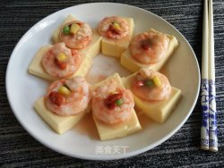 鸡蛋豆腐蒸大虾