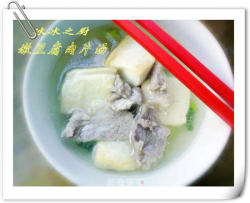 清淡健康-嫩豆腐肉片汤