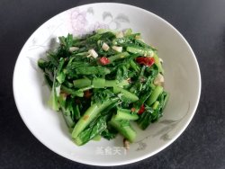 香菇碎油麦菜