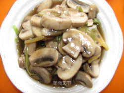简单的小菜---清炒白蘑菇