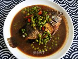 罗非鱼烧毛豆