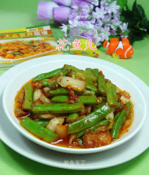 五花肉泡菜炒梅豆