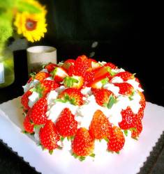 草莓抹茶蛋糕