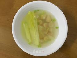 菜心煮干贝