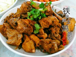 铁锅炖土鸡蘑菇