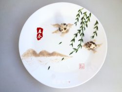 24节气餐盘画——立春