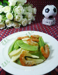 开洋扁豆炒茭白