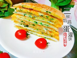 三鲜馅鸡蛋灌饼