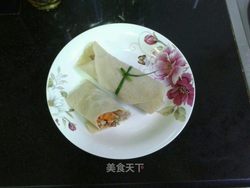 面饼卷起来