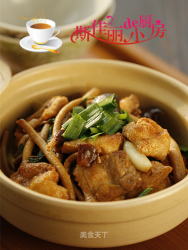 茶树菇豆腐泡五花肉