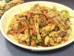红椒煸炒牛蛙