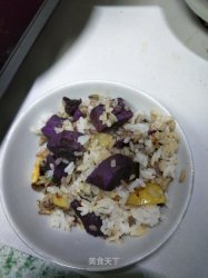 紫薯土豆焖饭