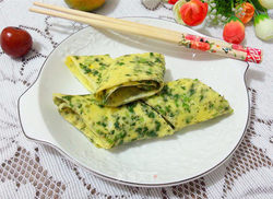 香菜鸡蛋薄饼