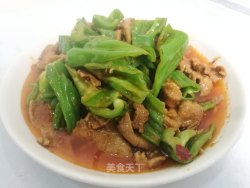 青椒炒肉片