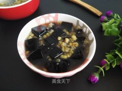 绿豆沙龟苓膏