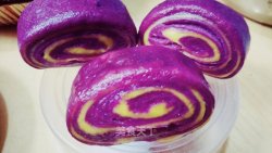 紫薯南瓜花卷