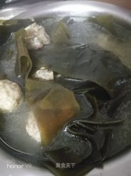 龙骨丸子海带汤