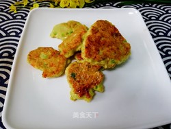 蔬菜鸡肉饼