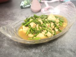 芦笋炒豆腐