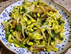苦刺心炒黄豆芽