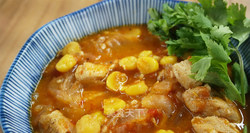 番茄孜然鸡炖鹰嘴豆